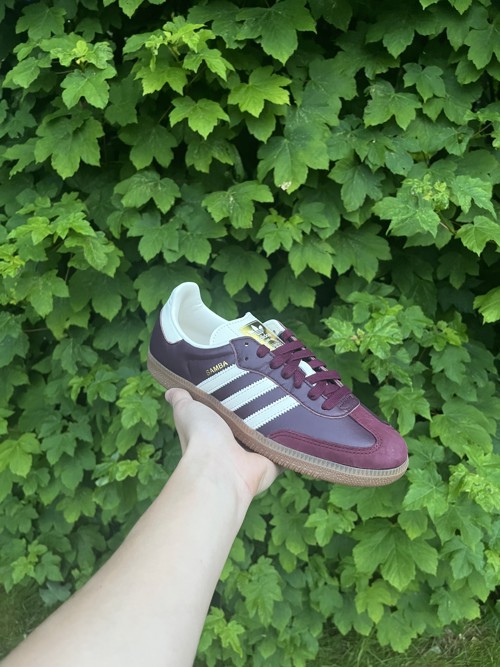 Adidas Samba OG Maroon / Cream White / Gold Metallic